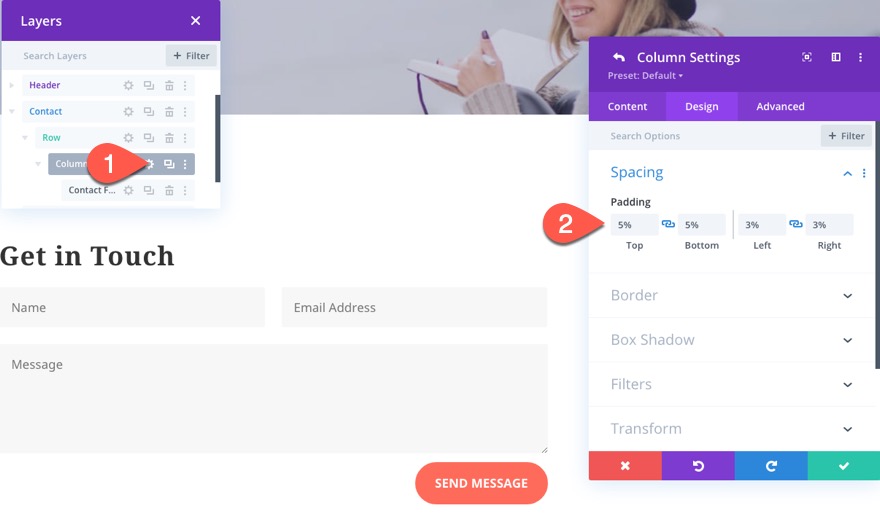 เพิ่มการจัดรูปแบบสถานะโฟกัส CSS ให้กับองค์ประกอบใน Divi