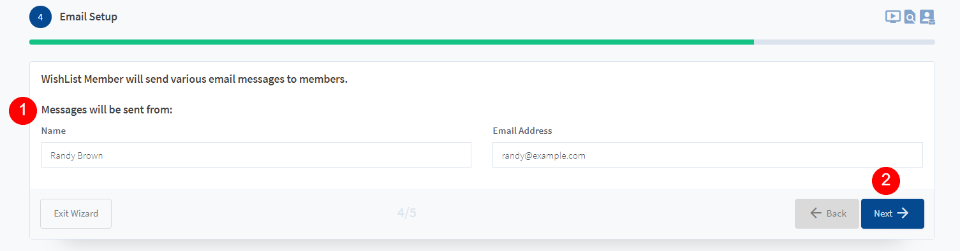 Configuration du niveau