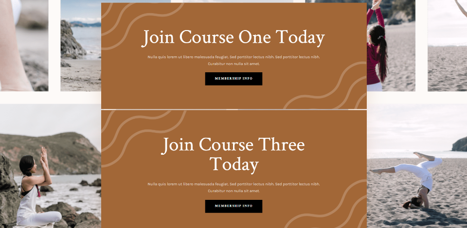 Liste de souhaits Membre Divi Exemple Trois