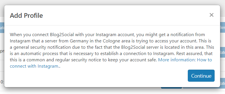 來自 blog2social 的警告