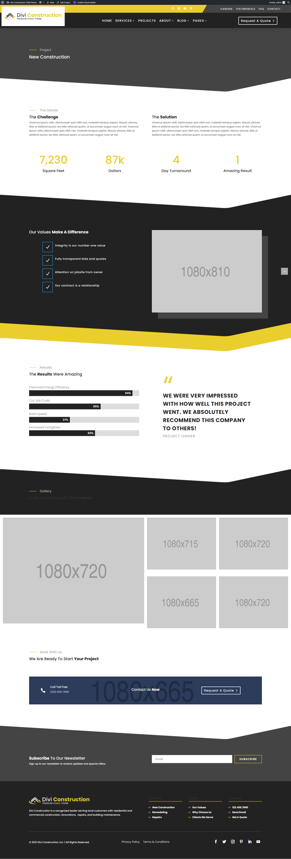 迪維建設個人項目頁面
