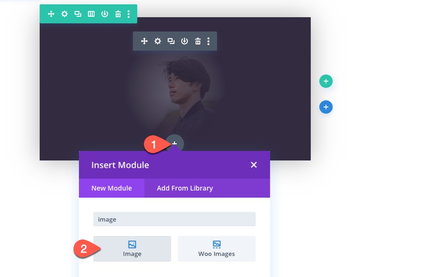 tıklamada flip animasyonlu divi kartvizit tasarımı