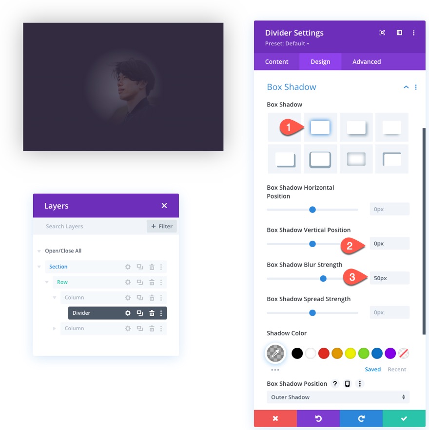tıklamada flip animasyonlu divi kartvizit tasarımı