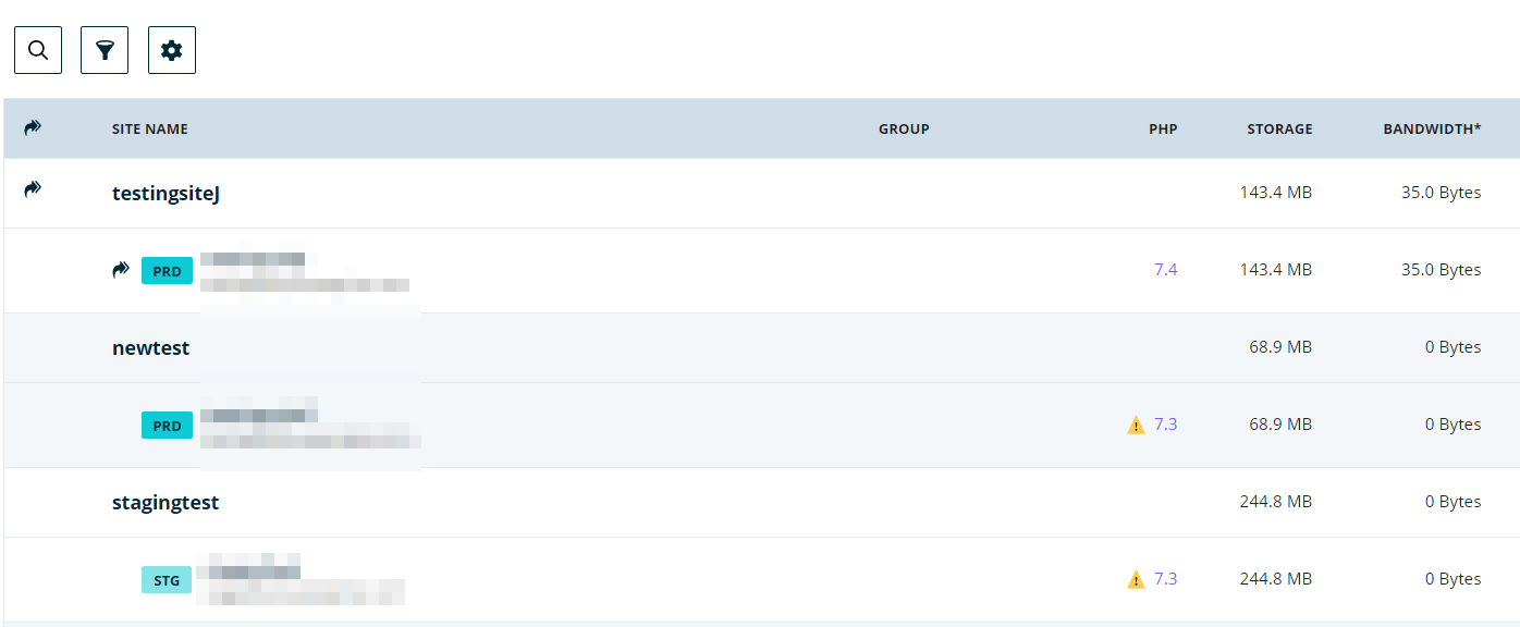 WPエンジンを使用した複数のサイトの管理