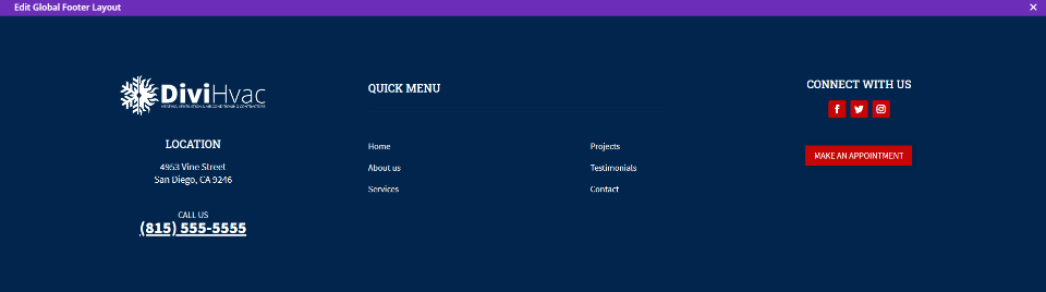 Нижний колонтитул