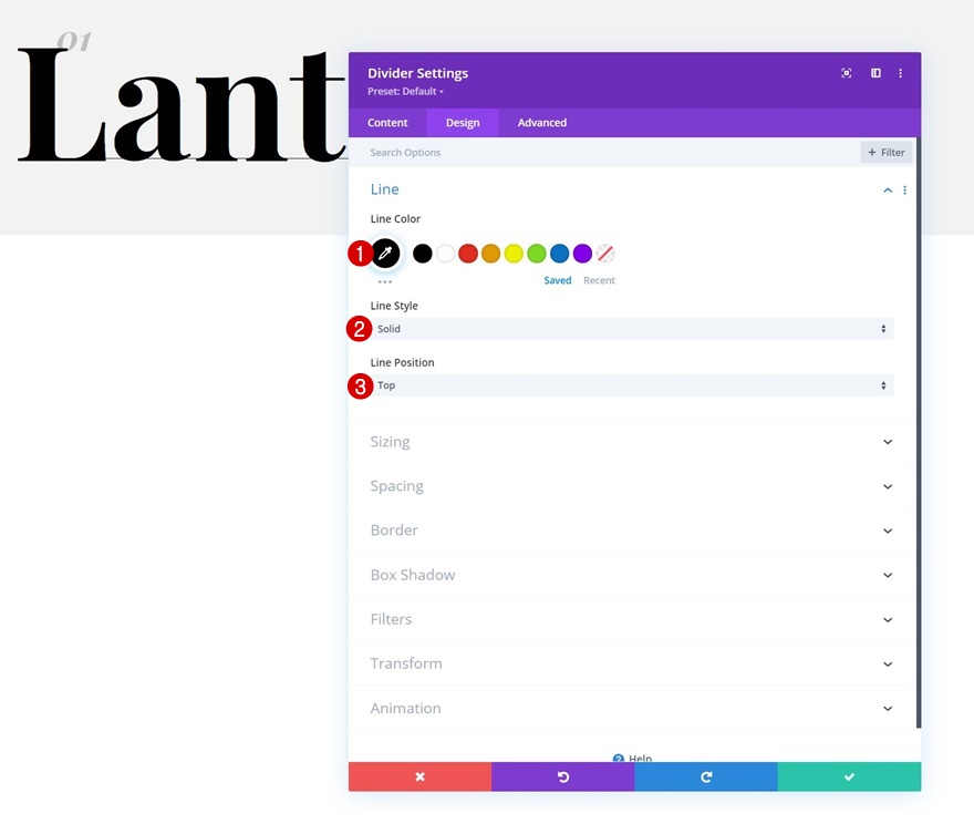 liste sur défilement