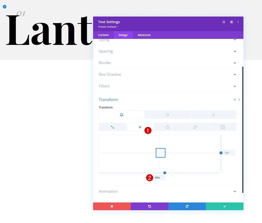 liste sur défilement