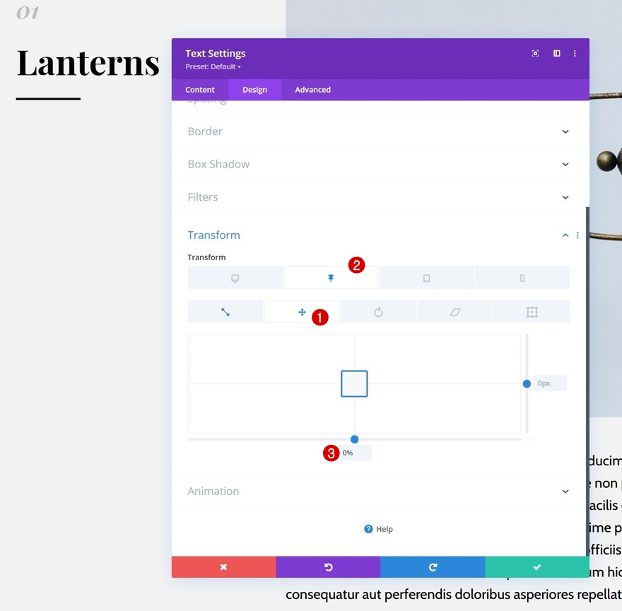 liste sur défilement