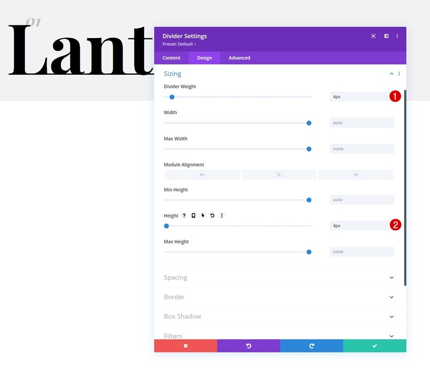 liste sur défilement