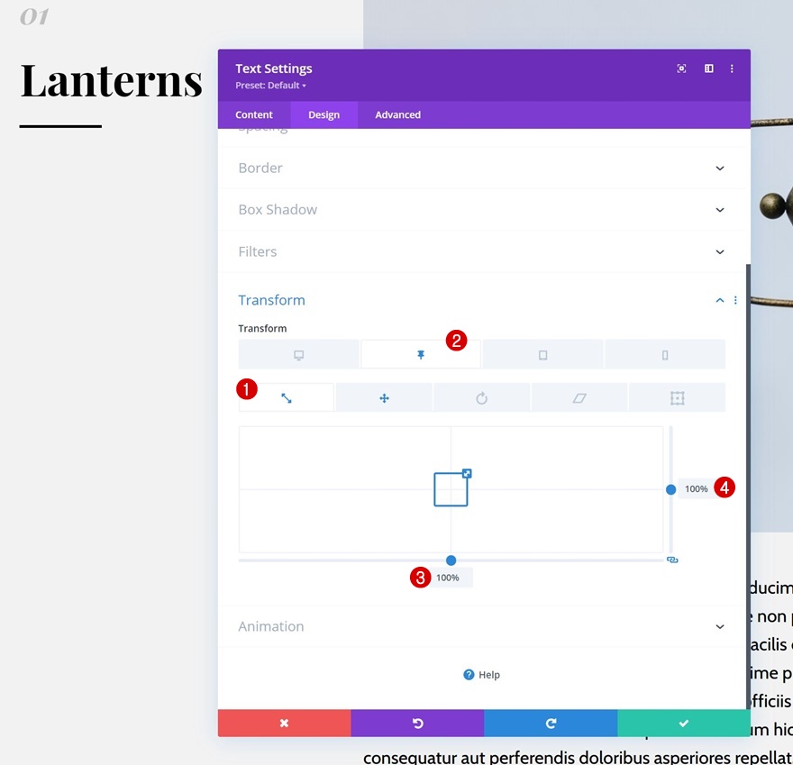 liste sur défilement