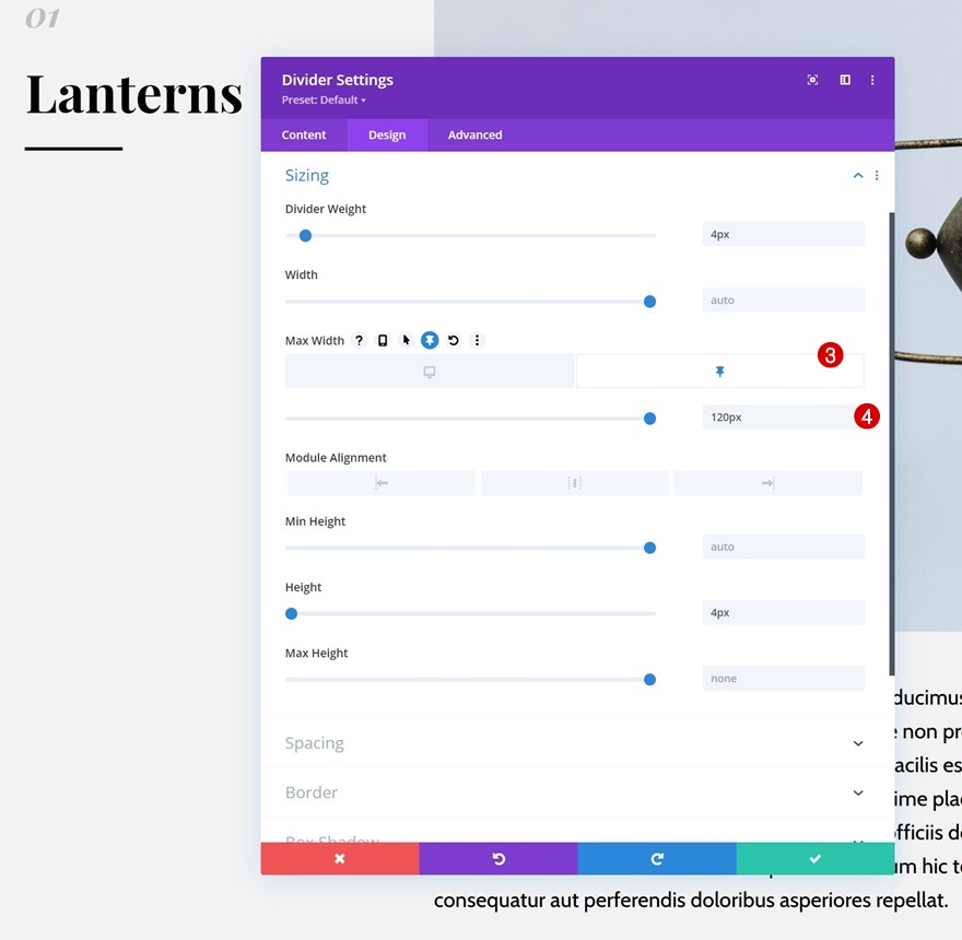 liste sur défilement