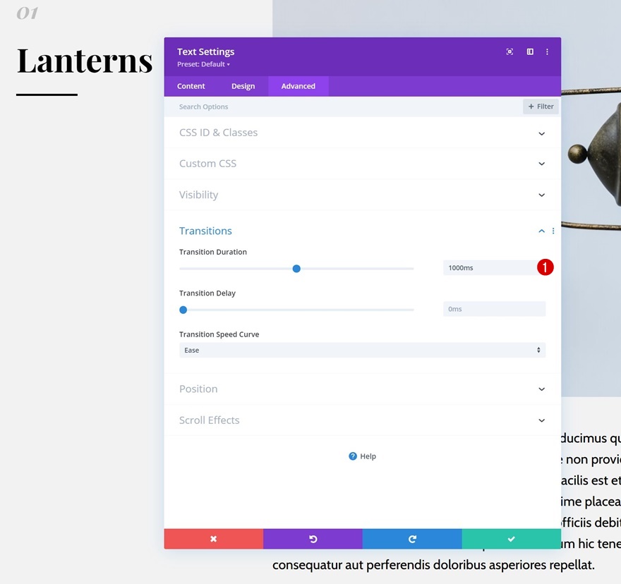 liste sur défilement