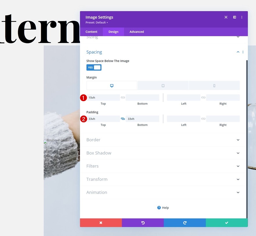 liste sur défilement