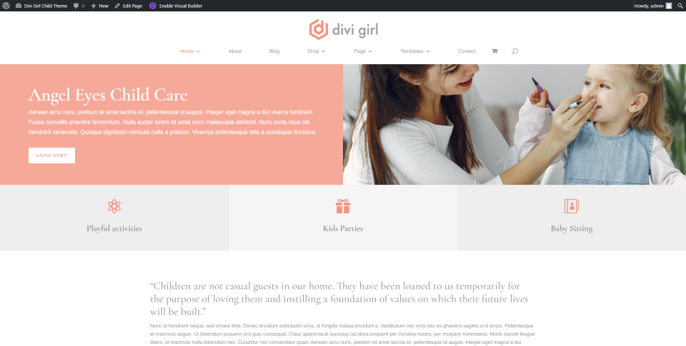 Strona główna opieki nad dziećmi