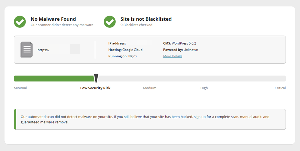 sucuri 网站远程扫描