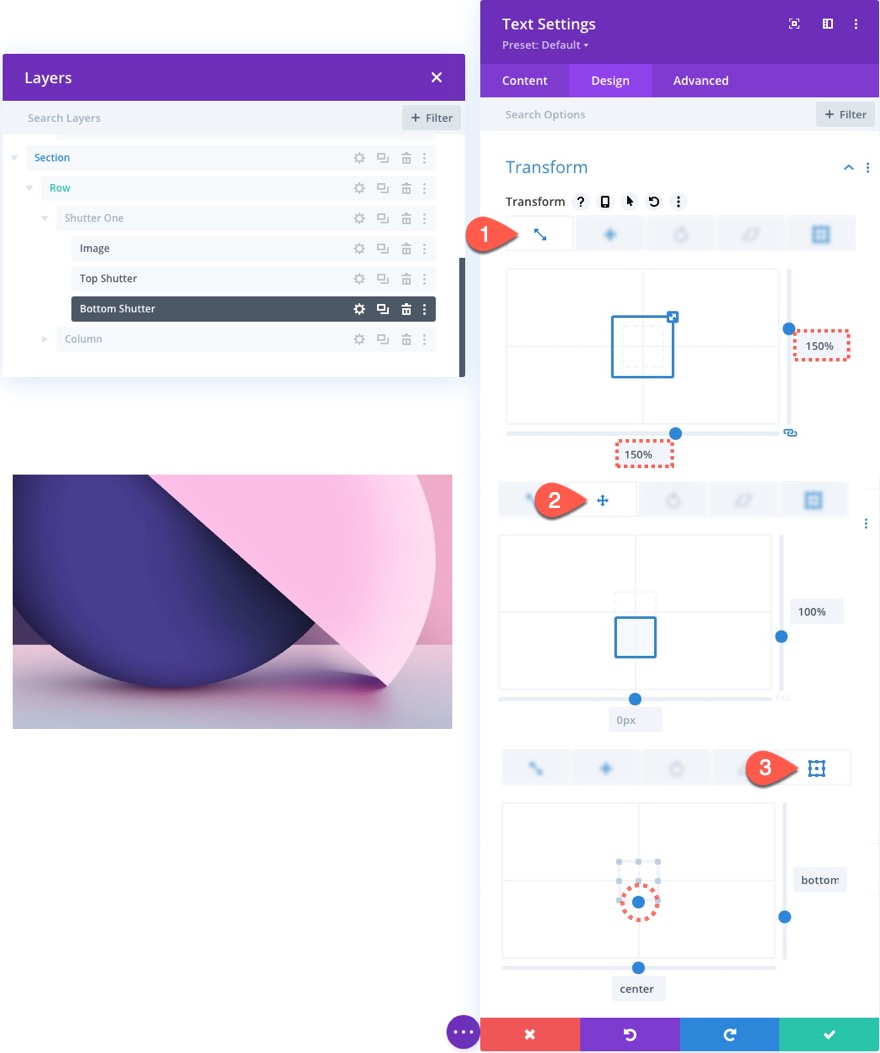 Bildüberlagerung mit Split-Text-Shutter-Animation und Mischmodi