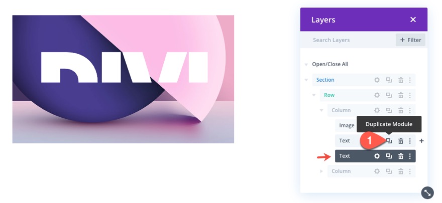 Bildüberlagerung mit Split-Text-Shutter-Animation und Mischmodi