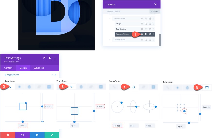 Bildüberlagerung mit Split-Text-Shutter-Animation und Mischmodi