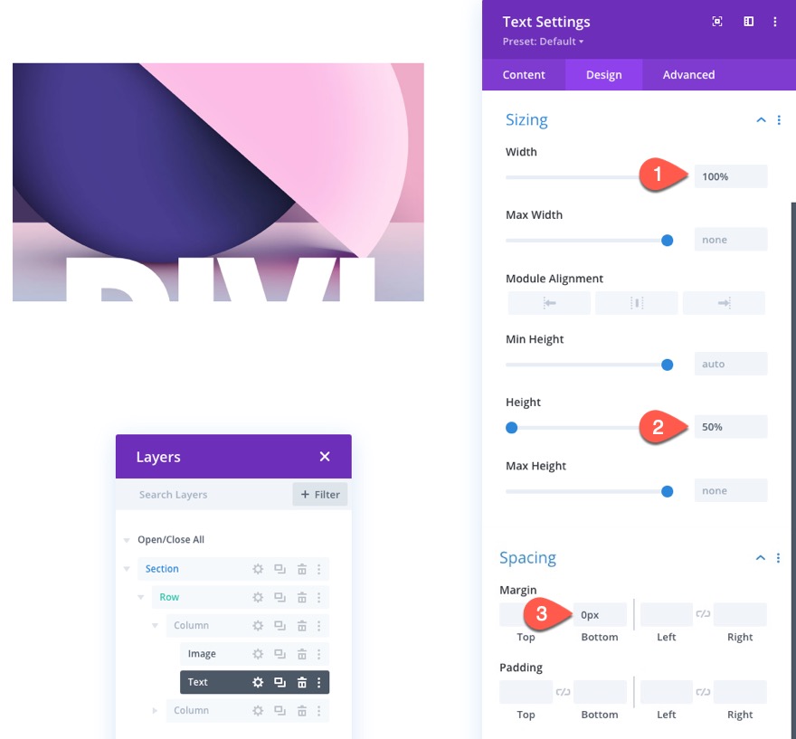 Bildüberlagerung mit Split-Text-Shutter-Animation und Mischmodi