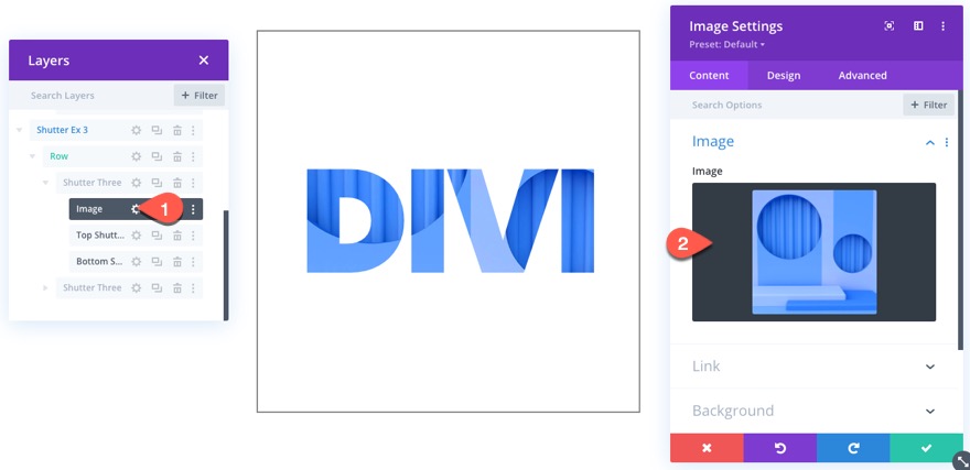 Bildüberlagerung mit Split-Text-Shutter-Animation und Mischmodi