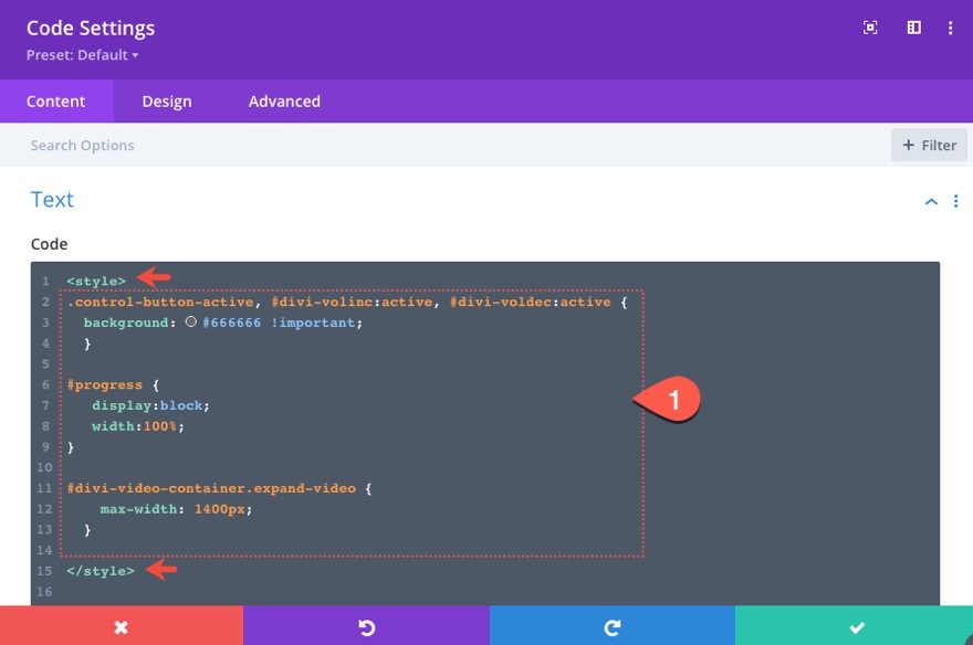 divi controlli video html5 personalizzati
