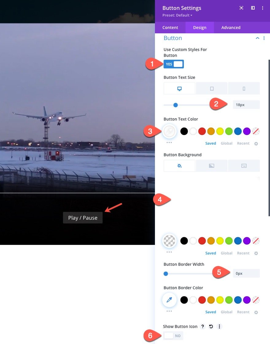 divi controlli video html5 personalizzati