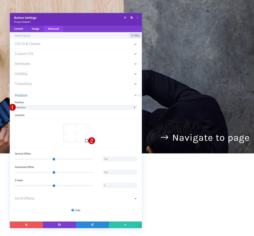 transizioni di copia parallasse