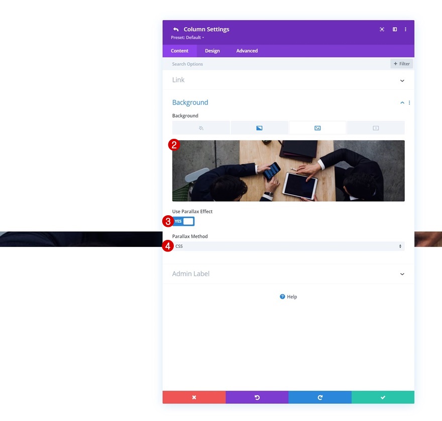 transizioni di copia parallasse