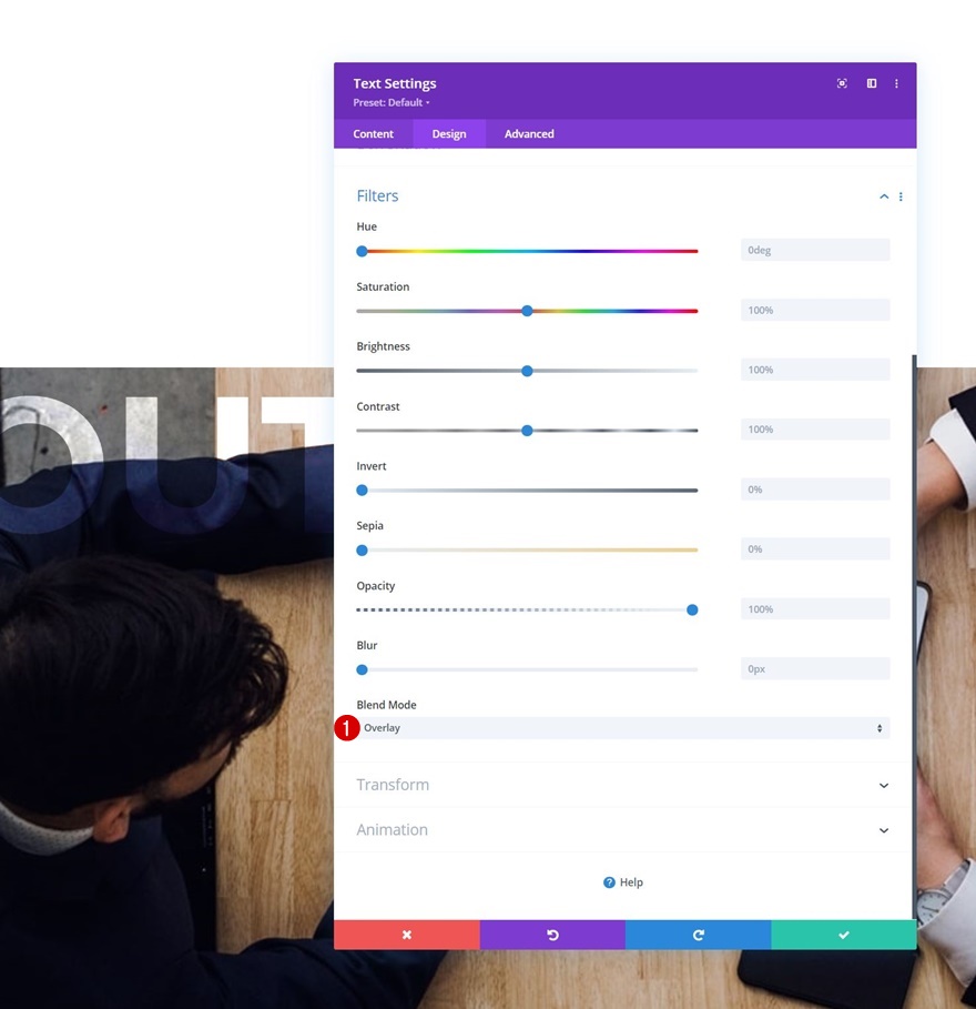 transizioni di copia parallasse