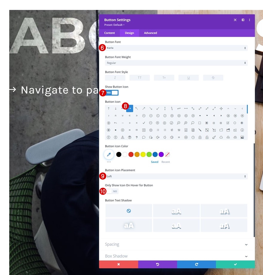 transizioni di copia parallasse