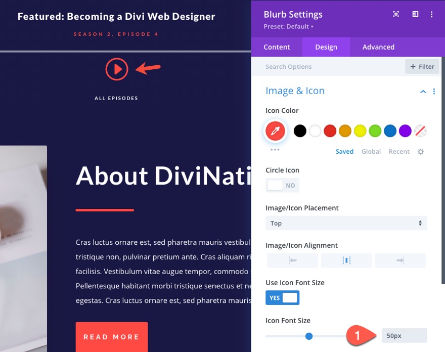 divi 粘性音頻內容欄