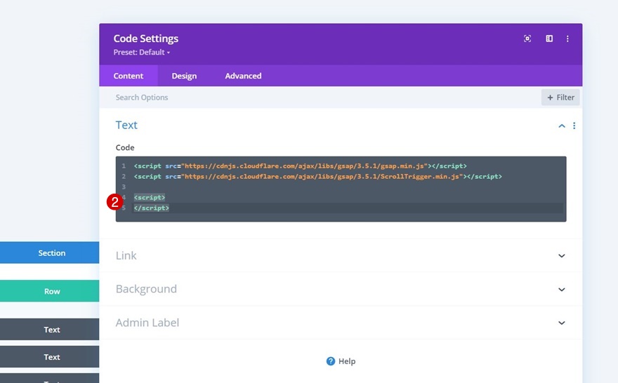 défilement horizontal gsap