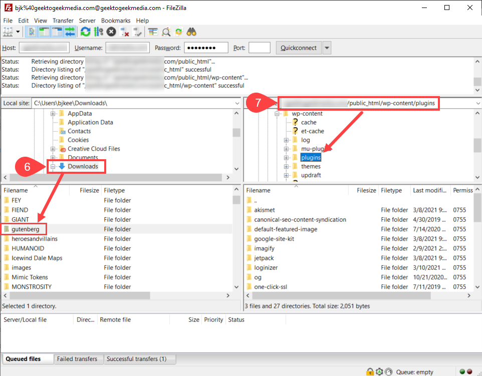 如何通過 ftp 安裝 wordpress 插件