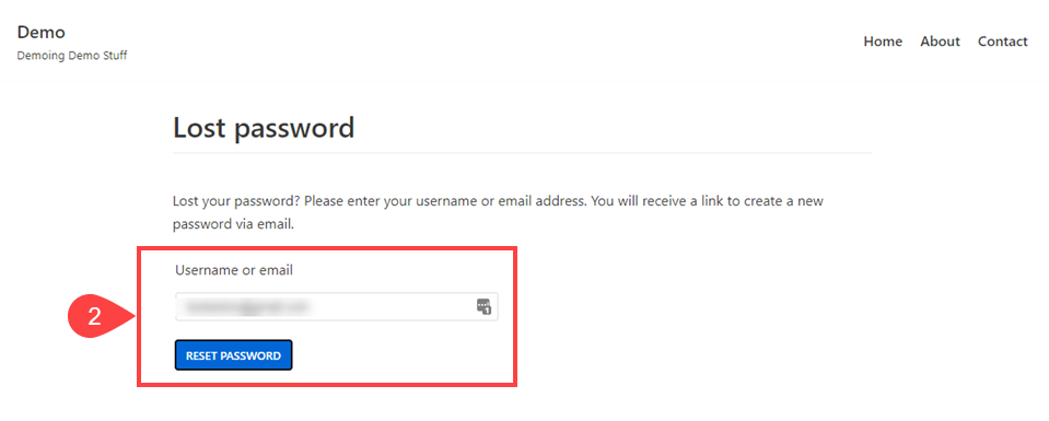 إعادة تعيين كلمة المرور