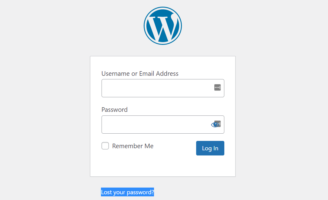 Recuperarea unei parole WordPress pierdute pentru a remedia problemele de conectare la WordPress.