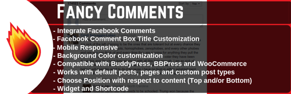 المكون الإضافي Fancy Facebook Comments