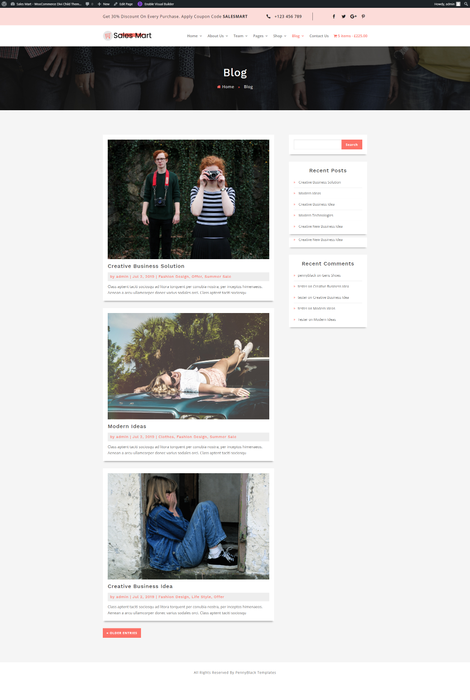 Elenco dei blog del mercato delle vendite