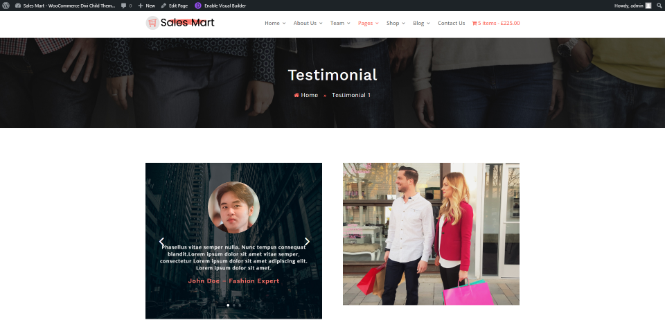 Pagine di testimonianze di Sales Mart