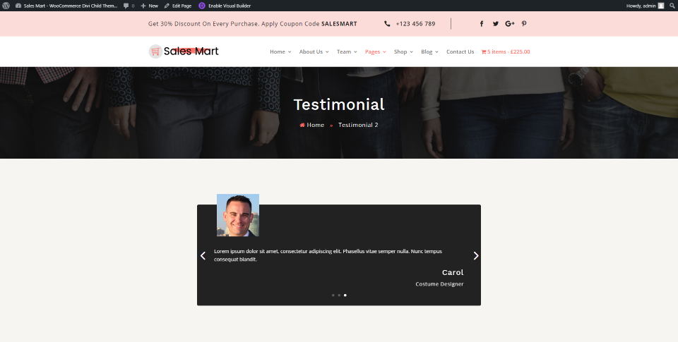 Pagine di testimonianze di Sales Mart