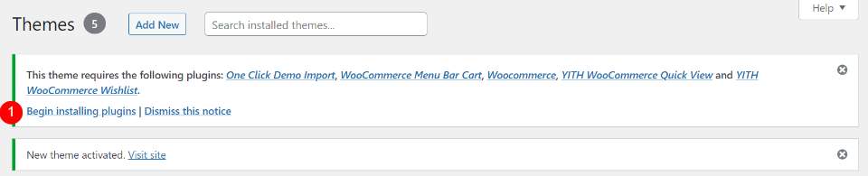 Installazione di Sales Mart Divi Child Theme