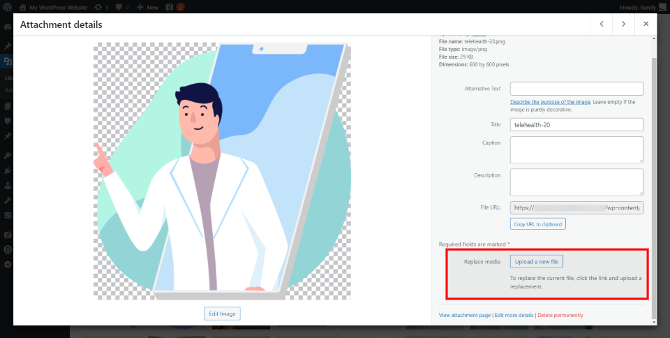تمكين استبدال الوسائط