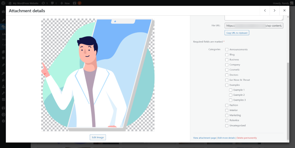 فئات مكتبة الوسائط