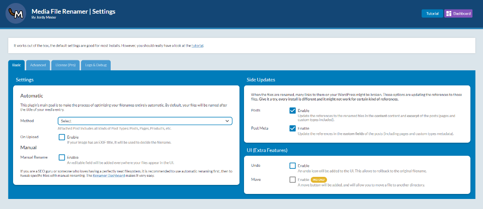 رنمر ملف الوسائط