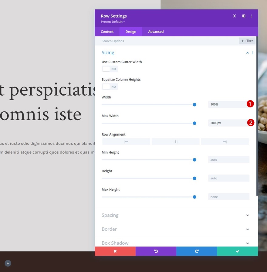 coprire la sezione degli eroi