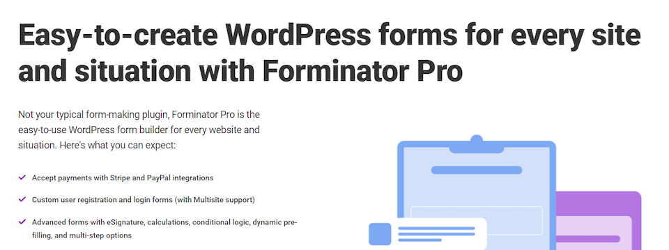 Le plugin Forminator Pro.