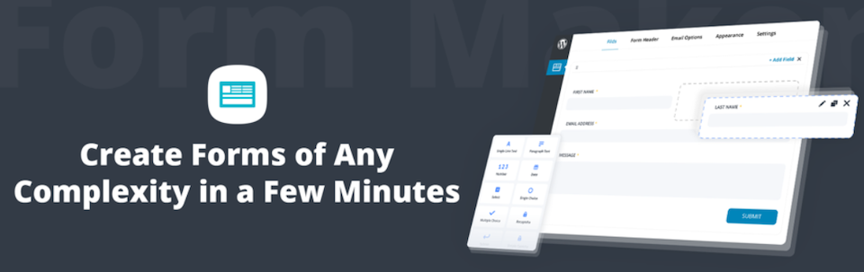 Le plugin de sondage WordPress Form Maker.