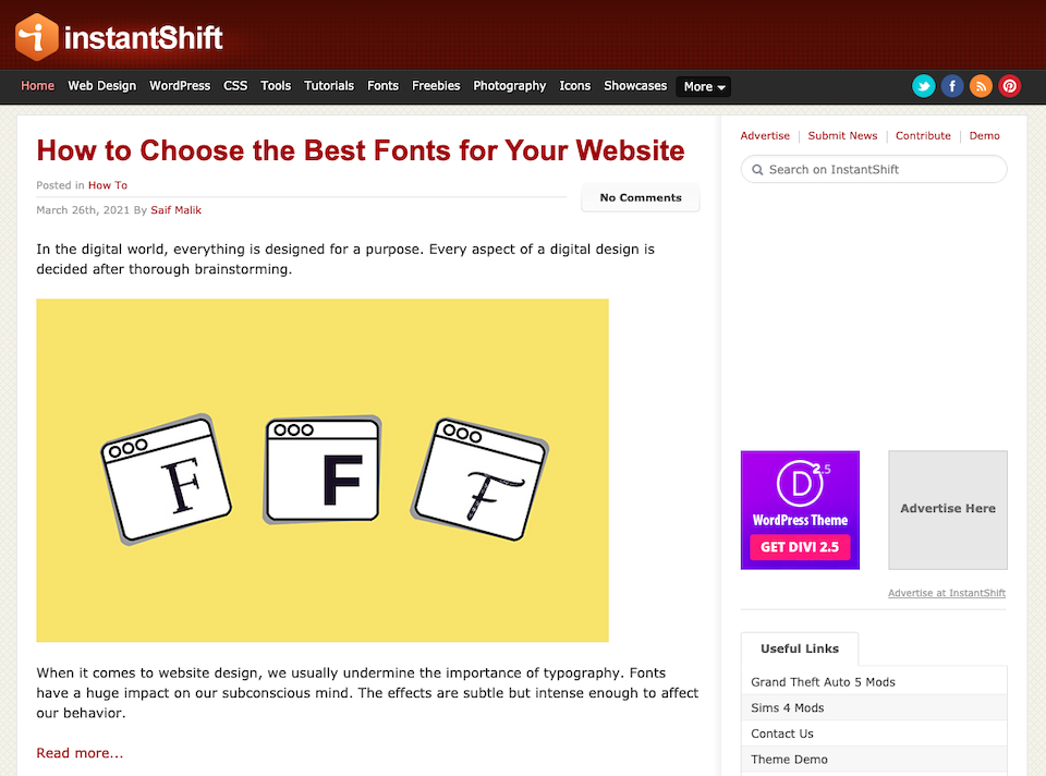 blogs de web design