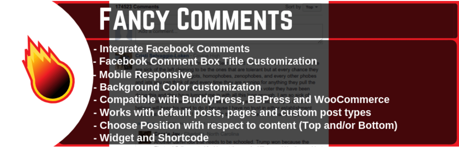 O plugin Fancy Comments.