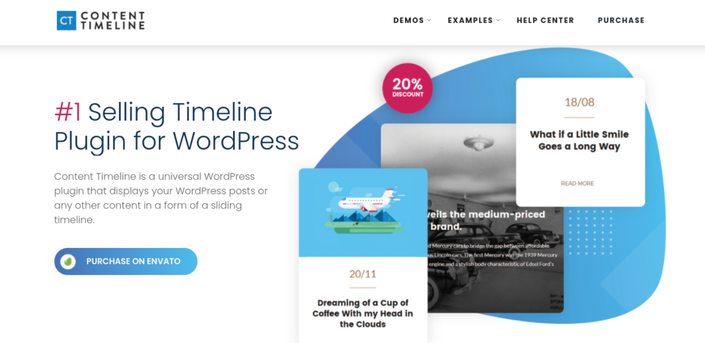 Wtyczka Content Timeline WordPress.