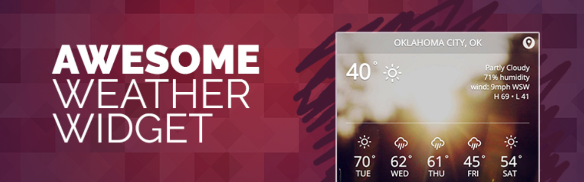 Wtyczka Awesome Weather Widget WordPress.